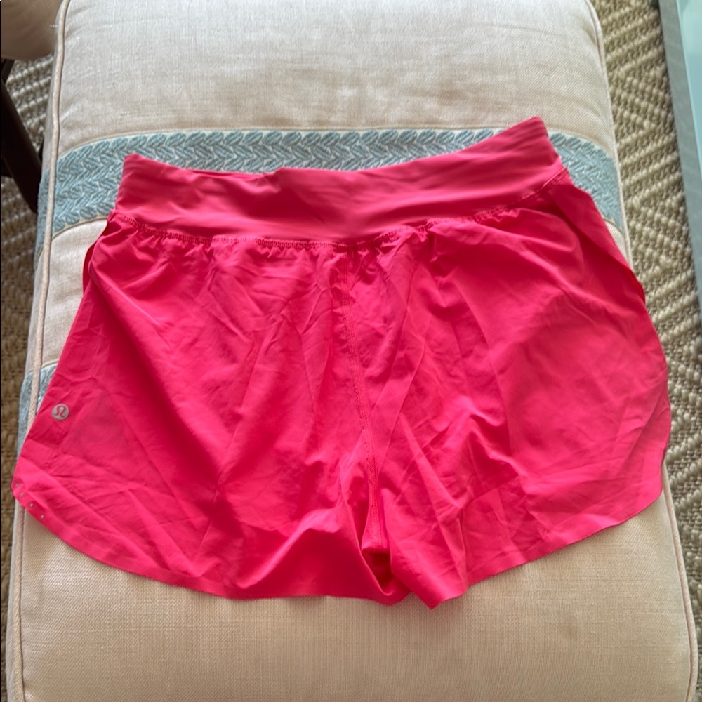 Lululemon Fast and Free 3in Shorts in Glaze Pink